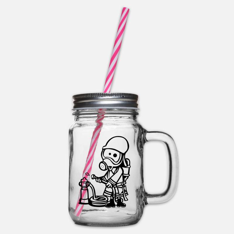 Pompier - Bocal à boisson - transparent