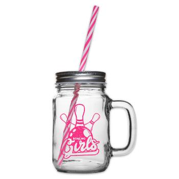 Bowling Girls - Glass jar with handle and screw cap - clear - Right