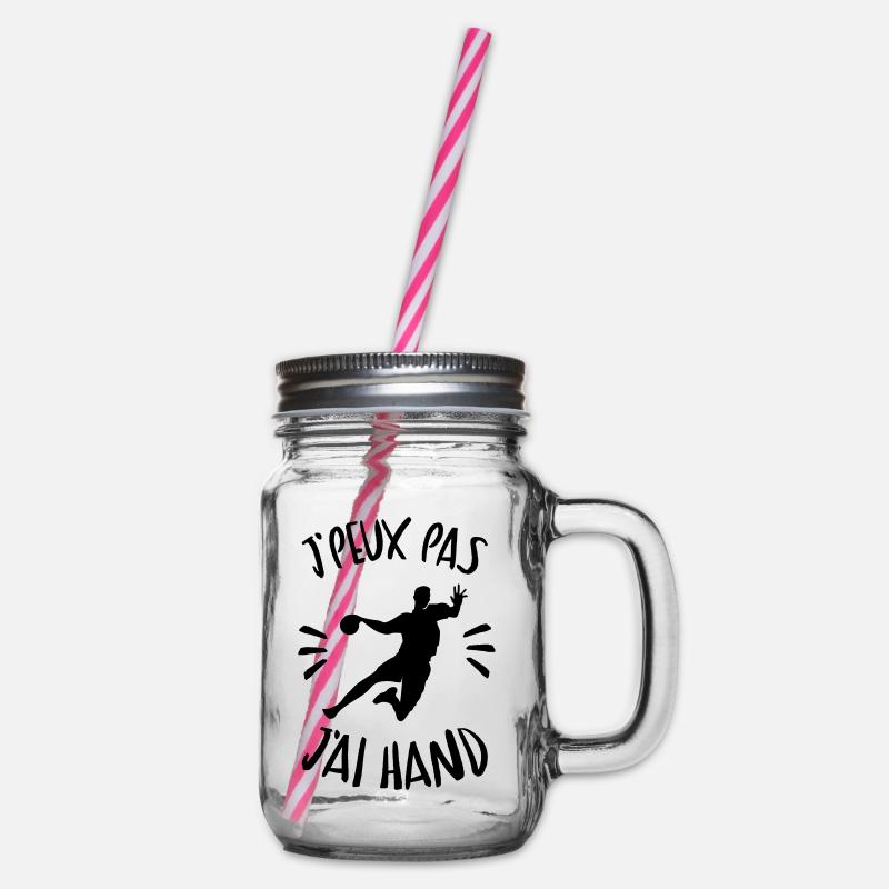 j'peux pas j'ai hand - Bocal à boisson - transparent