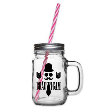 Der Bräutigam - Henkelglas mit Schraubdeckel - Klar - Rechts