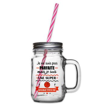 Pas parfaite basketteuse,basket,basketball - Bocal à boisson - transparent - Droite