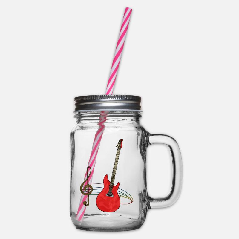 Guitare - Bocal à boisson - transparent