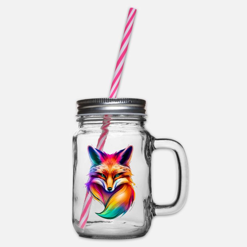 Fuchs - Henkelglas mit Schraubdeckel - Klar