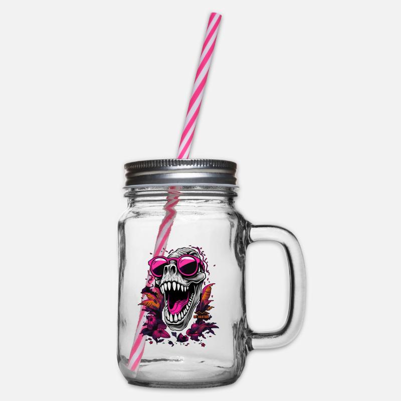 Dino Skull - Bocal à boisson - transparent