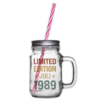 Édition limitée fête d’anniversaire Vintage 1989 - Bocal à boisson - transparent - Droite