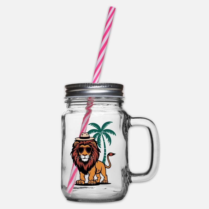 Tropical Lion - Bocal à boisson - transparent
