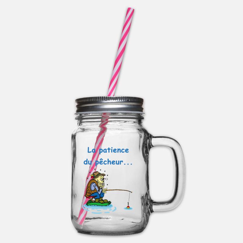 La patience du pêcheur - Bocal à boisson - transparent