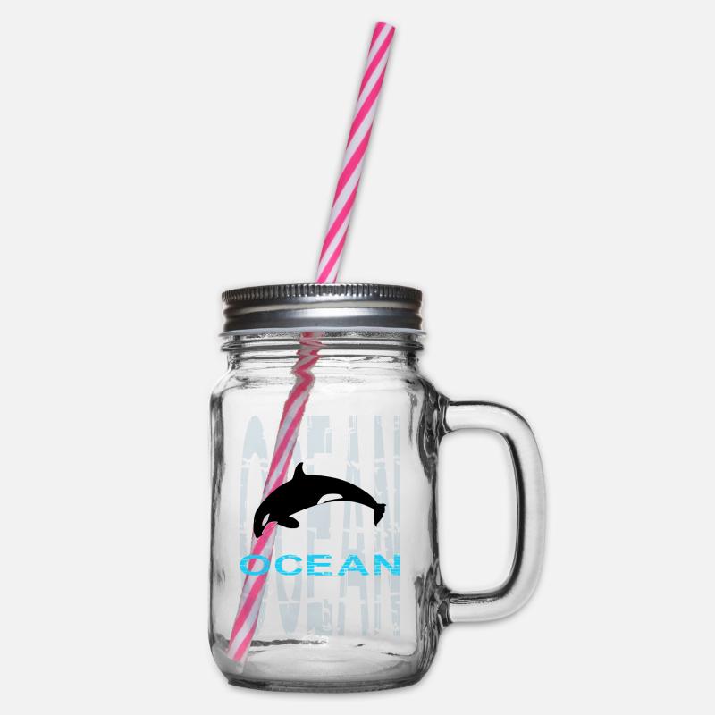 Baleine - Océan - Bocal à boisson - transparent