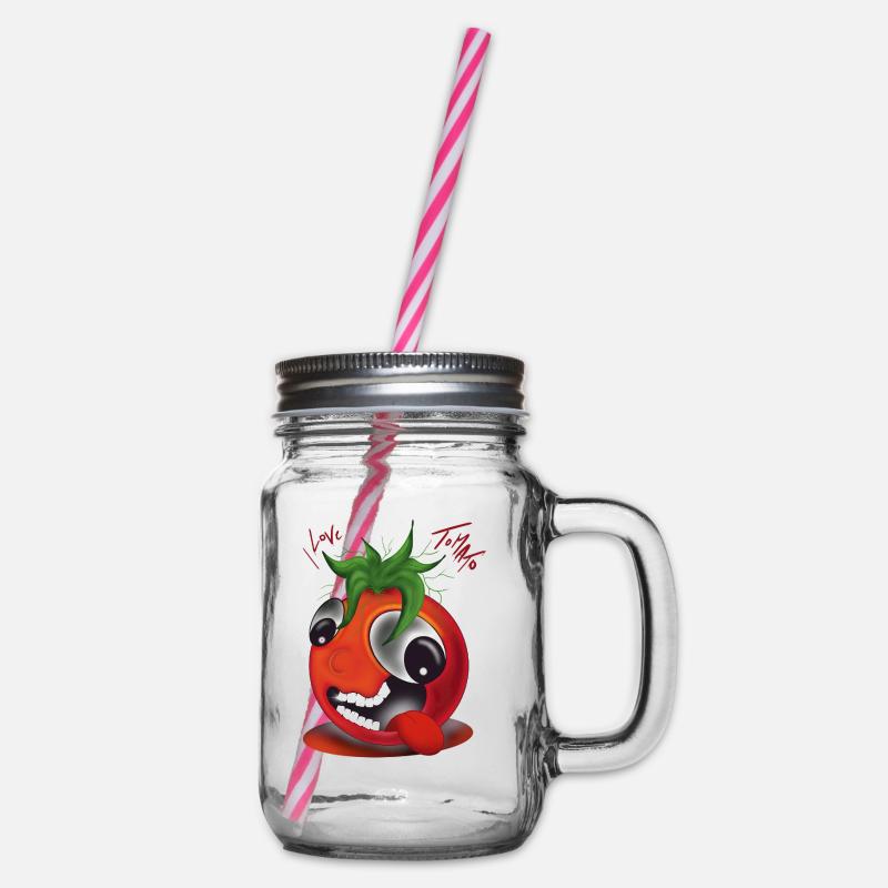 J’adore la tomate - Bocal à boisson - transparent