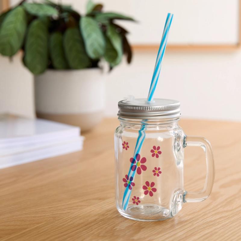 Muttertags Geschenk Mutter Muttertag Geschenkidee  Henkelglas mit Schraubdeckel