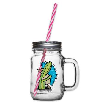 Würzige Umarmung - Henkelglas mit Schraubdeckel - Klar - Rechts