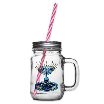 "Splash" - Henkelglas mit Schraubdeckel - Klar - Rechts