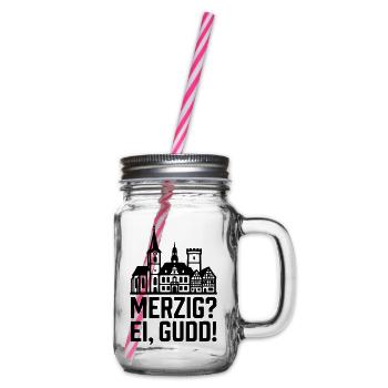 Merzig Ei Gudd - Henkelglas mit Schraubdeckel - Klar - Rechts