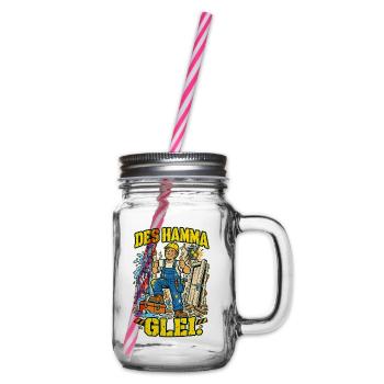 Des hamma glei Handwerker - Henkelglas mit Schraubdeckel - Klar - Rechts