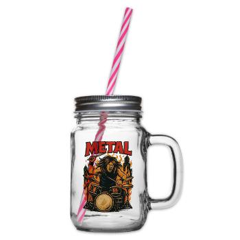 Metal Beater - Henkelglas mit Schraubdeckel - Klar - Rechts