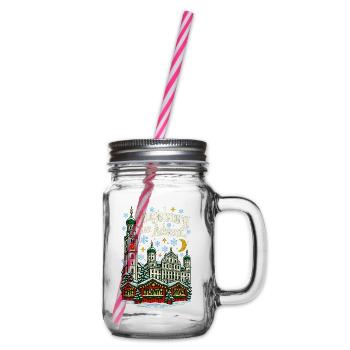 Augsburg im Advent Perlachturm - Henkelglas mit Schraubdeckel - Klar - Rechts