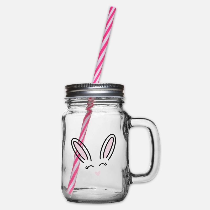 Lapin mignon - Bocal à boisson - transparent