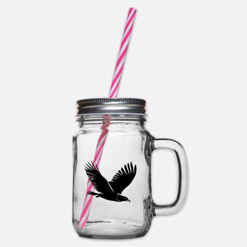 Oiseau en vol - Bocal à boisson - transparent