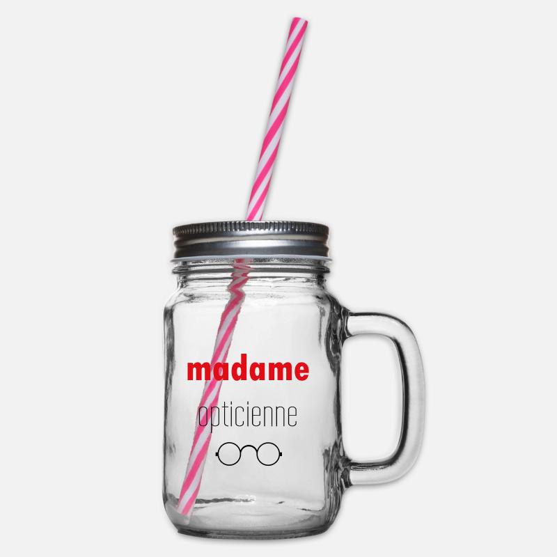 Madame opticienne - Bocal à boisson - transparent
