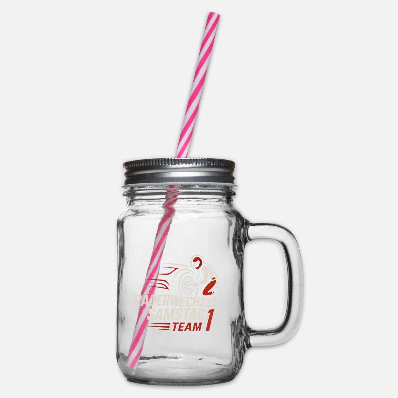 Changement de roue samedi Équipe 1 - Bocal à boisson - transparent