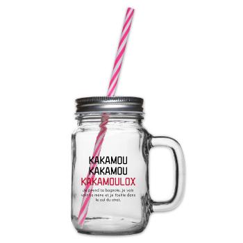 Kamoulox ! Humour - Drôle - Blague - Bocal à boisson - transparent - Droite