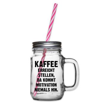 Kaffee - Henkelglas mit Schraubdeckel - Klar - Rechts