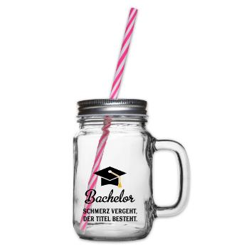 bachelor - Henkelglas mit Schraubdeckel - Klar - Rechts