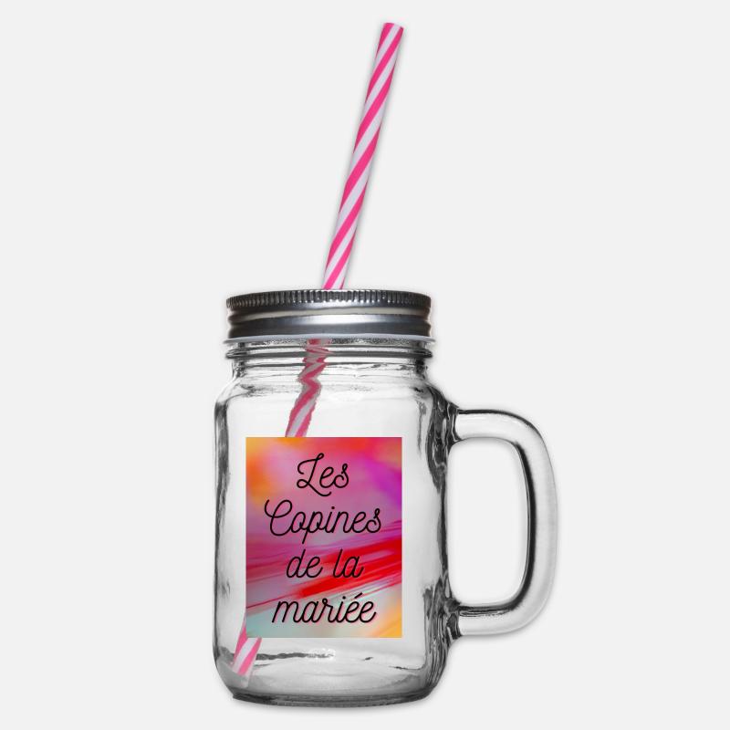 JUST MARRIED,VIVE LES MARIES,EVJF,SAINT VALENTIN - Bocal à boisson - transparent