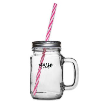 Nurse - Glass jar with handle and screw cap - clear - Right