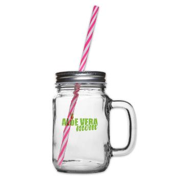 Aloe Vera Mom Heilpflanze Medizin Kosmetik - Henkelglas mit Schraubdeckel - Klar - Rechts