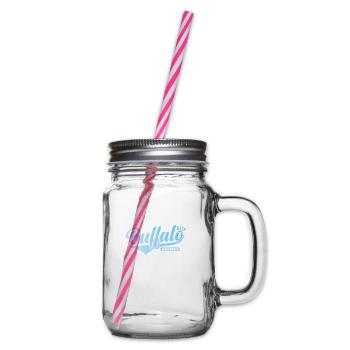 Buffalo City, Wisconsin City in the United States - Glass jar with handle and screw cap - clear - Right