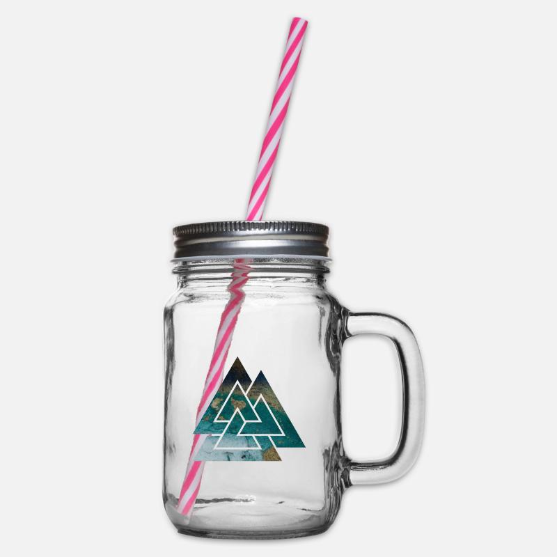 Walknut valknut wotan odin symbole signe triangle - Bocal à boisson - transparent