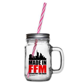 Made in Frankfurt - Henkelglas mit Schraubdeckel - Klar - Rechts