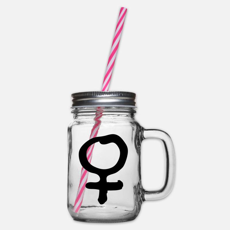 Femme - Bocal à boisson - transparent