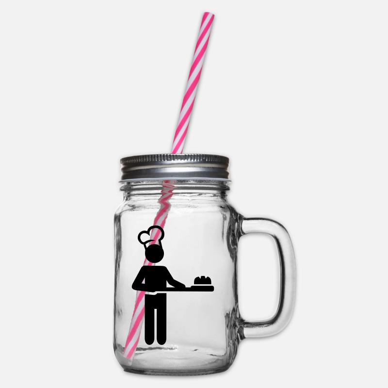 Bäcker - Henkelglas mit Schraubdeckel - Klar