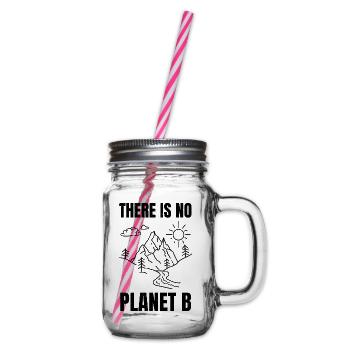 there is no planet b - Bocal à boisson - transparent - Droite