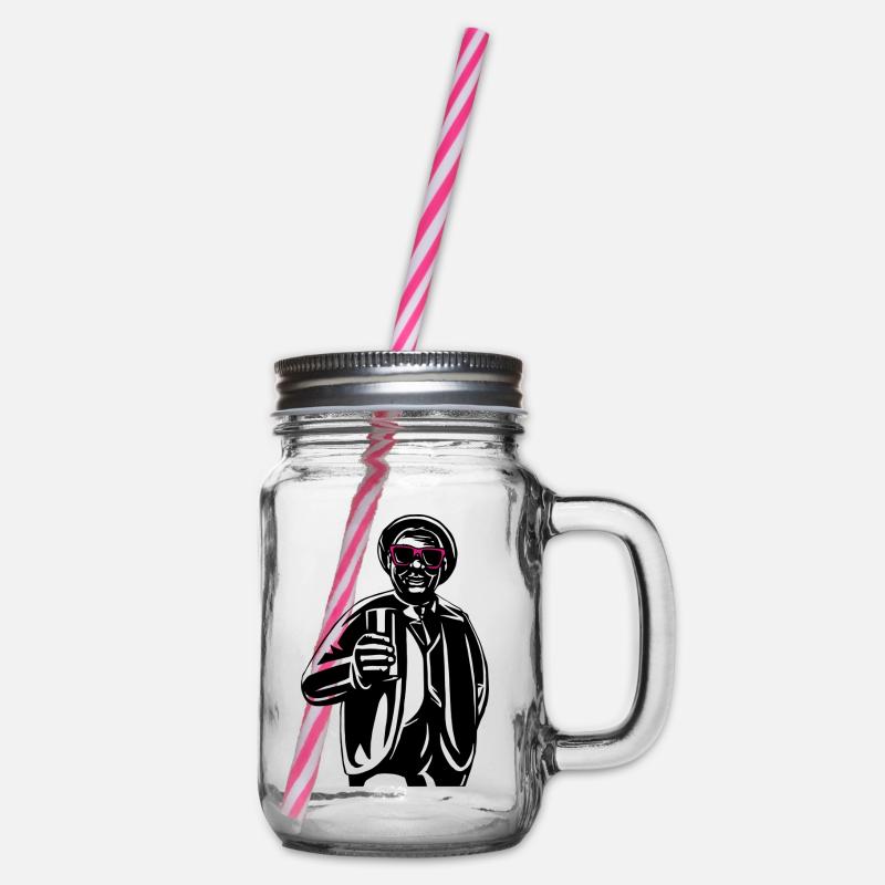 Mainzer Schoppenstecher - Henkelglas mit Schraubdeckel - Klar