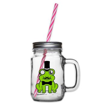 Sir Frosch Gentlemen Zylinder - Henkelglas mit Schraubdeckel - Klar - Rechts