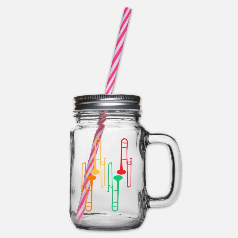 Trombone Collection - Trombone Player - Bocal à boisson - transparent