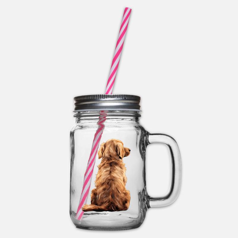 Golden retriever - Bocal à boisson - transparent