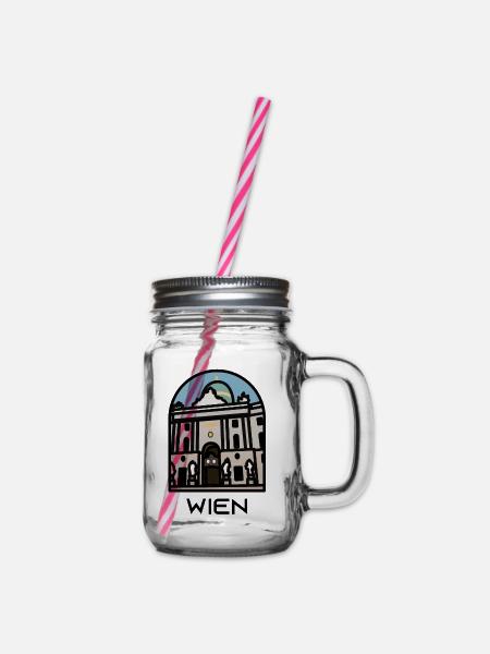 Wien - Hofburg - Henkelglas mit Schraubdeckel - Klar