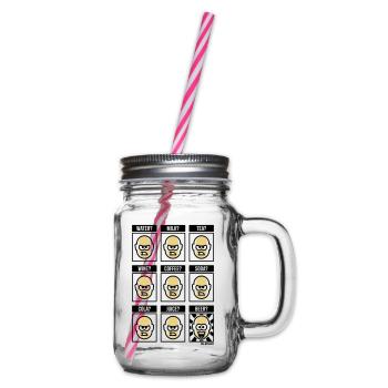 Nothing Beats A Beer! (Biertrinker Lustig POS 3C) - Henkelglas mit Schraubdeckel - Klar - Rechts