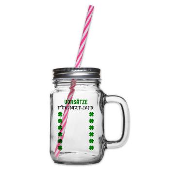 Résolutions du Nouvel An du Réveillon du Nouvel An - Bocal à boisson - transparent - Droite
