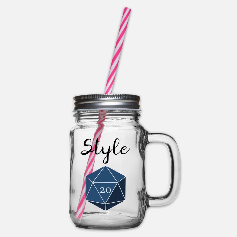 Contrôle de style d20 - Bocal à boisson - transparent