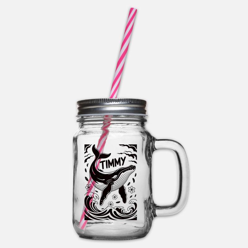 Timmy la Baleine - Bocal à boisson - transparent