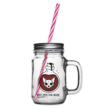Dont Open Eve In Flasche - Henkelglas mit Schraubdeckel - Klar - Rechts
