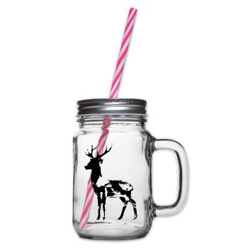 Hirsch - Henkelglas mit Schraubdeckel - Klar - Rechts