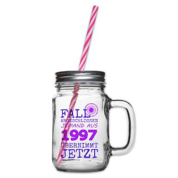 Fall 1997 - Henkelglas mit Schraubdeckel - Klar - Rechts
