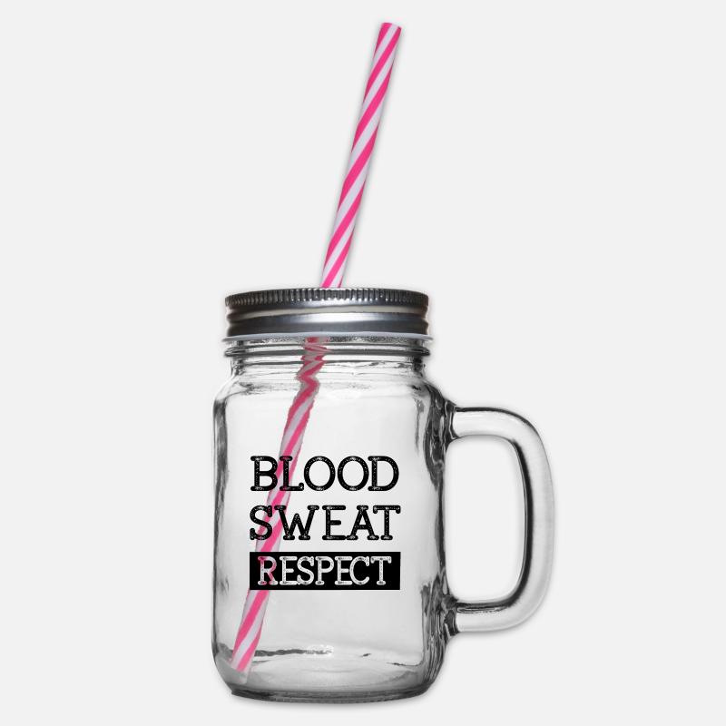Blood sweat respect - Bocal à boisson - transparent