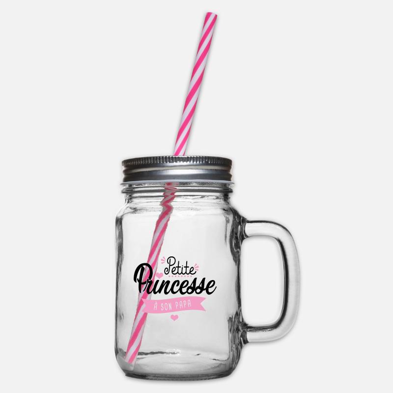 petite princesse à son papa cadeau naissance bébé - Bocal à boisson - transparent